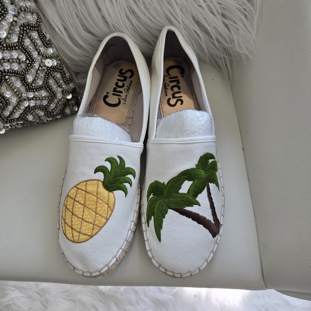Circus by Sam Edelman Tropical White Espadrilles